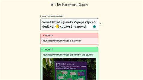 the password game rule 14|How To Beat The Password Game .